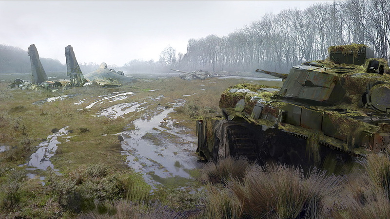 nature, XCOM 2, land, transportation, 1080P, landscape, cold temperature, field, water, scenics - nature, concept art, plant, damaged, environment, outdoors