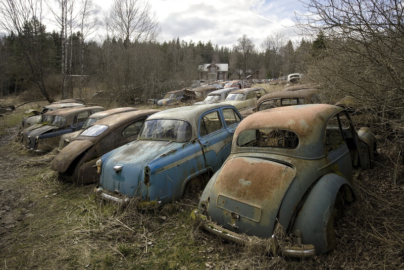 rust, run-down, abandoned, 1080P, nature, outdoors, plant, day, land vehicle, no people, mode of transportation, grass, motor vehicle, obsolete, tree