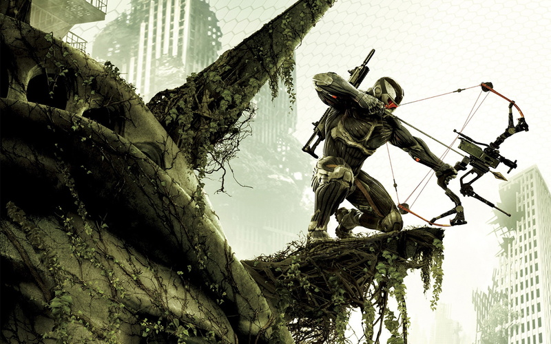 weapon, games, hd, bow, x, video, Crytek, art, crysis, 2K, Video Games