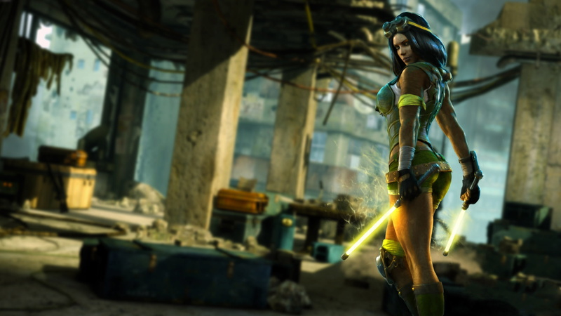 gloves, boxes, 1080P, Orchid, Killer Instinct, digital, Double Helix Games, fighter, look, Microsoft Game Studios, girl, the building, swords