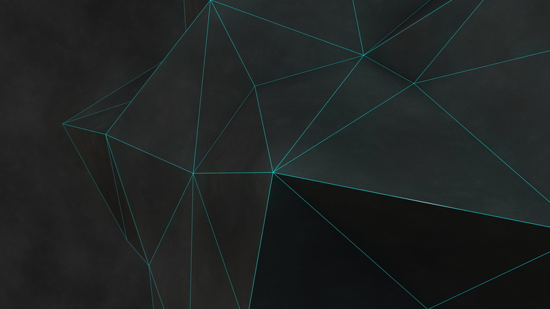 studio shot, two-dimensional Shape, 2K, backdrop, ideas, illustration, concepts, shape, laser, digital art, night, low poly, lines, grid, blue, black background