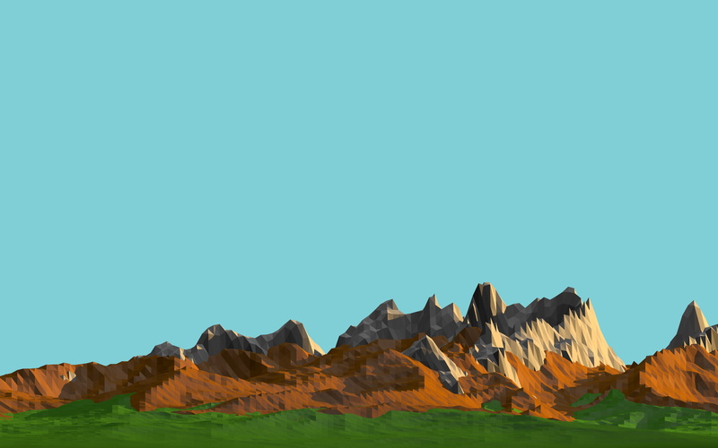 arid climate, clear sky, low poly, no people, rock, tranquil scene, nature, formation, rock - object, beauty in nature, copy space, tranquility, 2K, non-urban scene
