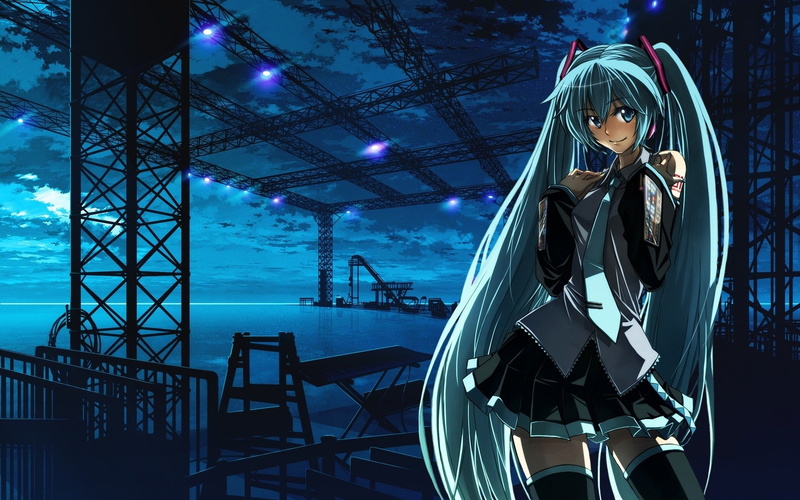 long hair, miniskirt, Hatsune Miku, anime girls, 1080P, anime, Turquise Hair, Hatsune Miku Append