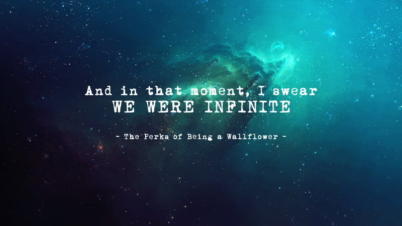 Novels, universe, 1080P, The Perks of Being a Wallflower, quote