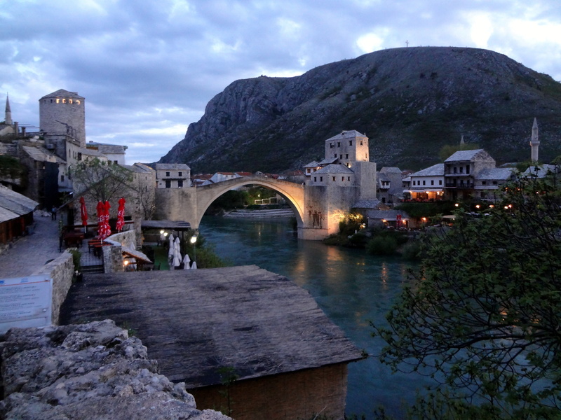 mostar, arch, outdoors, heritage, cloud - sky, architecture, famous Place, water, famous, stari, reflection, travel destinations, no people, connection