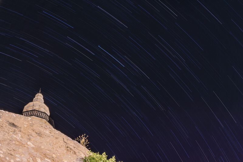 photography, religion, night, starphotography, outdoors, place of worship, space and astronomy, lapse, astronomy, star trail, no people, star - space, startrail