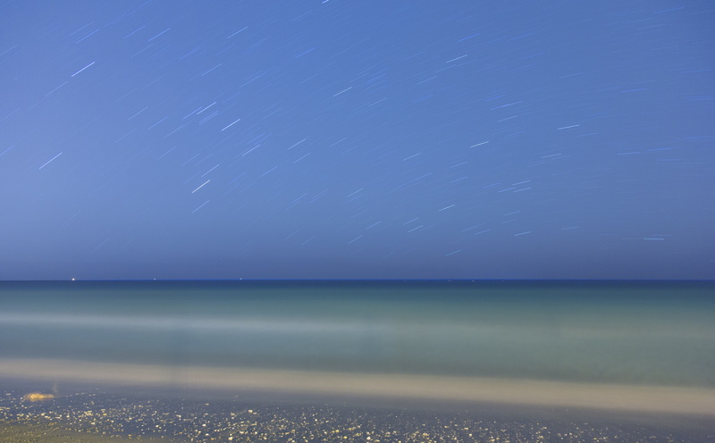 star - space, Starry, sky, astronomy, tranquil scene, canoneos5dmarkiii, starrysky, Horizon, horizon over water, Star, long exposure, tranquility, startrails