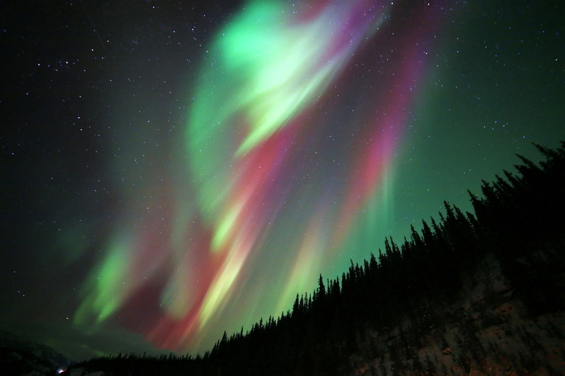 stars, lights, northern, nature, 1080P, night, Northern lights