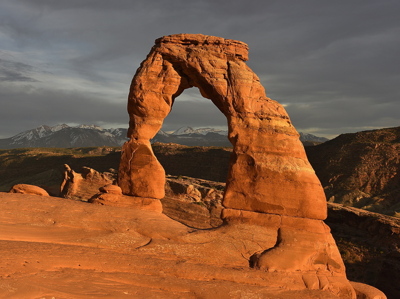 Mountains, Amazing, cloud - sky, United States, beauty in nature, rock - object, natural arch, landmark, travel destinations, tourism, lasalmountains, naturalarch
