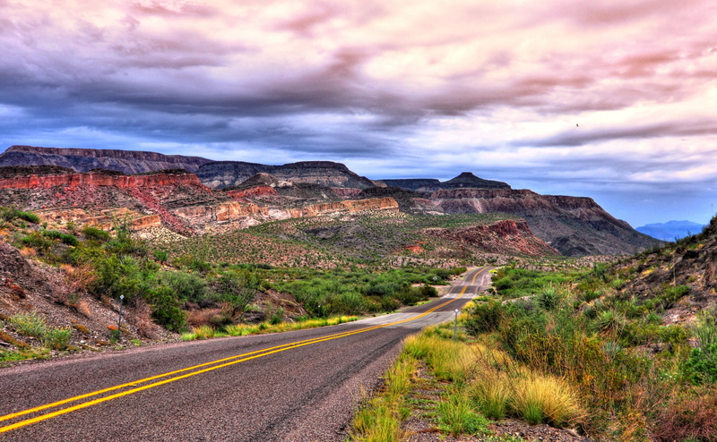 the way forward, Scenic, landscape, arid climate, cloud - sky, rock - object, no people, road, transportation, big, Texas, tranquility, national, beauty in nature