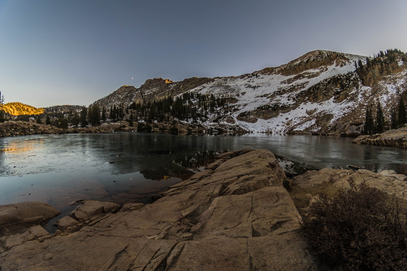 blue, white, clear sky, land, tranquility, rockformation, near, lake, mountain, snow, water, scenics - nature, brown, clear, beauty in nature, travel destinations