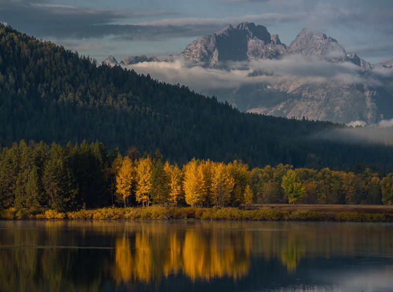 Morning, oxbowbend, Adventure, autumn, Travel, snakeriver, water, tourism, growth, outdoors, autumn collection, 4K, Vacation, Park, tetons, River, beauty in nature