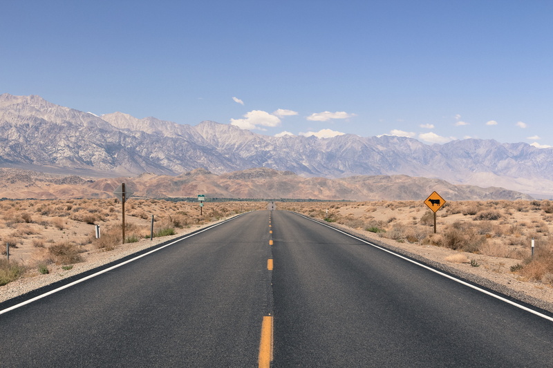 landscape, scenics - nature, desert, sign, tranquil scene, united states, tranquility, climate, environment, nevada, california, mountain, marking, non-urban scene