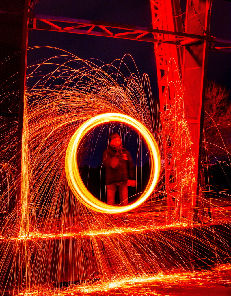 night, burning, glowing, milan, illuminated, red, blurred motion, lightpainting, one person, orange color, speed, arts culture and entertainment, italy