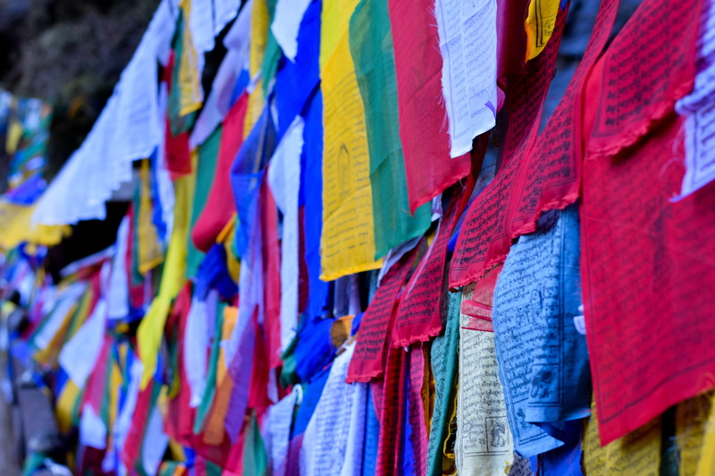 built structure, no people, spiritual, selective focus, flag, communication, architecture, hanging, large group of objects, prayer flag, abstract, outdoors