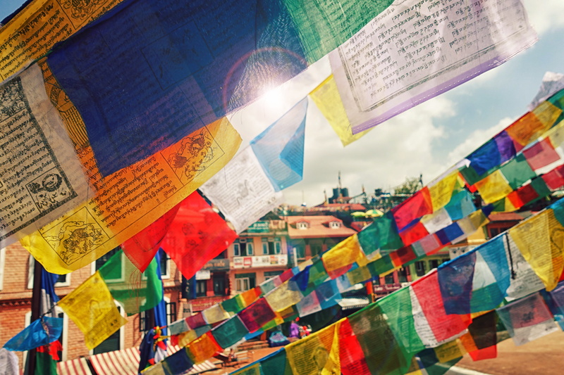 day, colors, prayer flags, multi colored, luck, 5K, spirituality, paper, outdoors, non-western script, lens flare, images of enlightenment, religion, travel