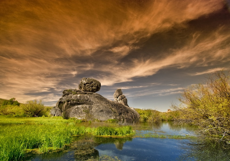 720P, famous Place, sky, grass land, photography, land, rock, Spring, Landscape, nature, Castle, grass, Idaho