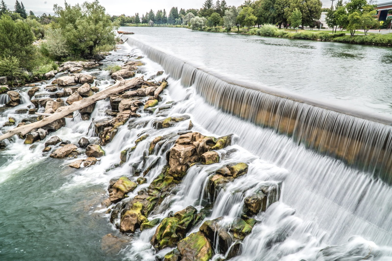idaho falls, motion, water, non-urban scene, river, rock, forest, long exposure, 1080P, waterfall, idaho, scenics - nature, nature, no people, beauty in nature