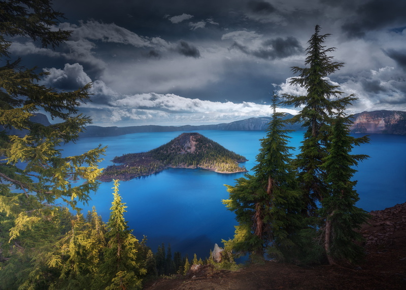 Crater, 1080P, Oregon, USA, crater lake, lake