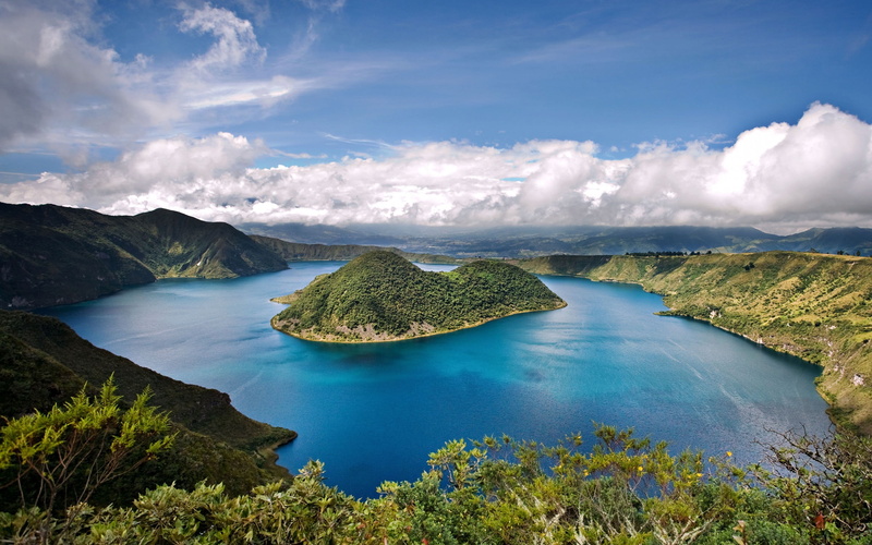 national, turquoise, crater, mountains, park, island, no people, blue, environment, volcanic crater, non-urban scene, water, 2K, lagoon, lake, plant, wonderful