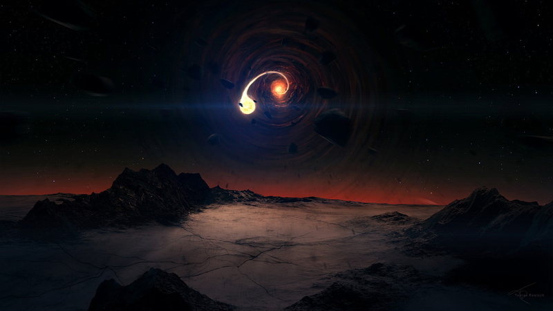rock - object, nature, mountain, idyllic, abstract, exploration, nebula, sky, rock, moonlight, night, galaxy, beauty in nature, illuminated