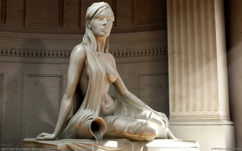architecture, 1080P, dmitriy egorov, woman, hairstyle, religion, building, carving - craft product, architectural Column, representation, built structure