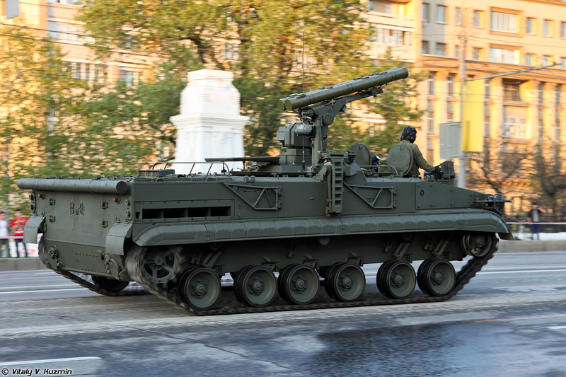 9k123, moscow, rehearsal, parade, anti tank, missile, 9p157 2, vehicle, russian, red, military, star, april 29th, russia, 4K, khrizantema s, victory, day