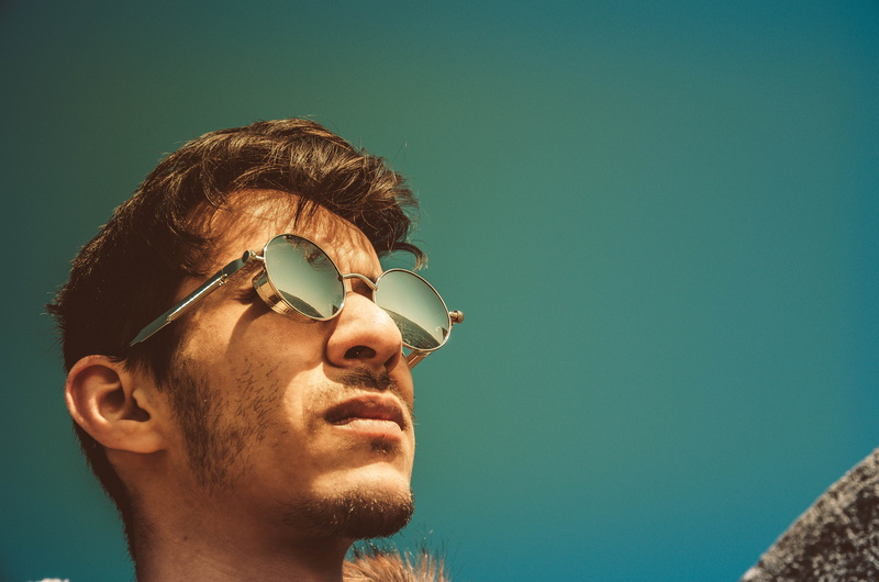 human face, travel, contemplation, fashion, sky, close-up, adventure, 4K, adult, portrait, sunlight, reflection, man, young men, sunglasses, young adult