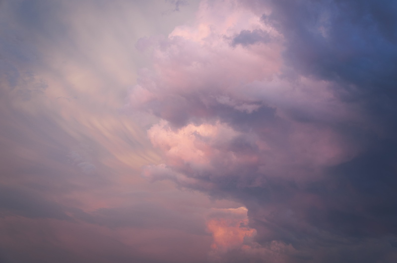scenics - nature, full frame, tranquility, sky, dramatic sky, cloudy, gray, sunrise, low angle view, 4K, no people, atmospheric mood, idyllic, sunset