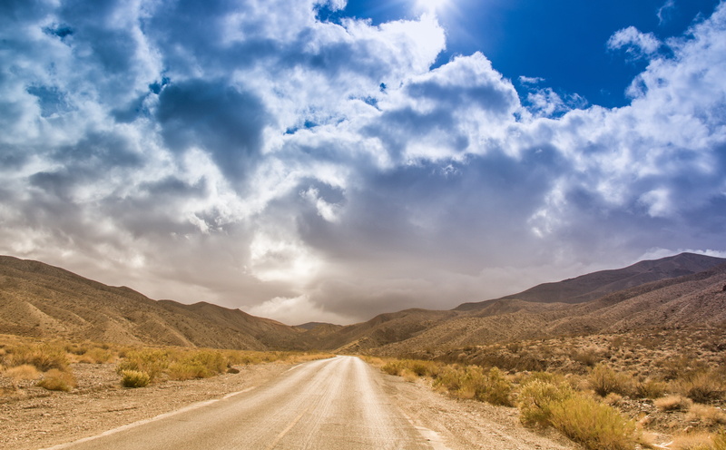 California, Clouds, mountain range, Nature, Back, unitedstates, Road, Valley, arid climate, Landscape, want, environment, mountain, land, deathvalley, tranquil scene