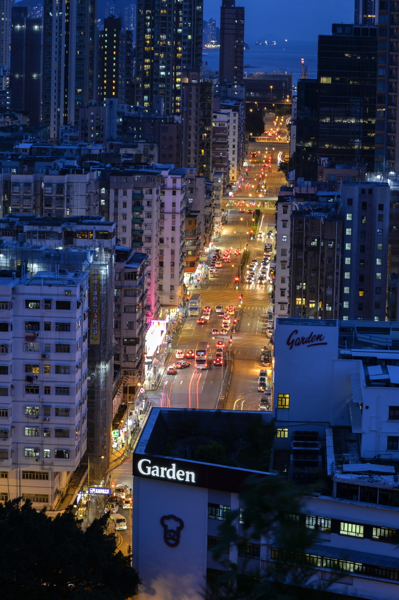 sham shui po, cars, sign, old bulidings, outdoors, skyscraper, city life, western script, lightstreak, office building exterior, 4K, bulidings, architecture