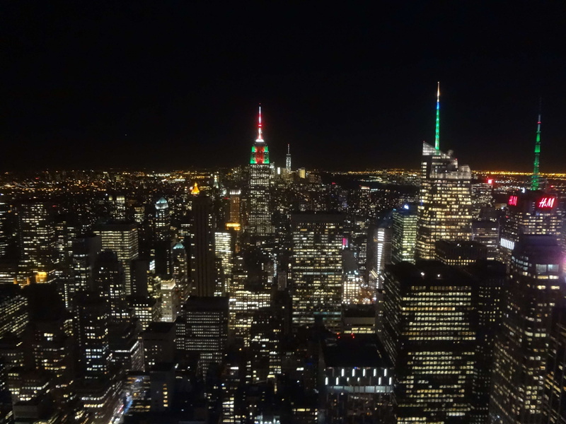 tower, architecture, crowded, building, view, city, landscape, office, skyline, modern, skyscraper, viewpoint, outdoors, rooftop, new york city, nyc, built structure