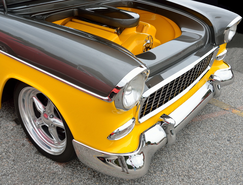 retro Styled, mode of transportation, auto racing, bumper, motor, chrome, high angle view, vintage, outdoors, taxi, tire, design, motor vehicle, history