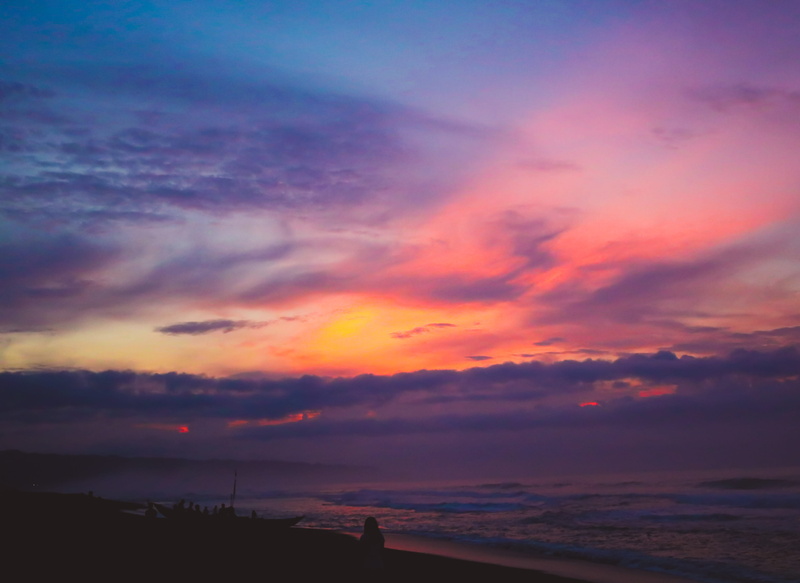 beauty in nature, horizon over water, sky, nature, scenics - nature, tranquility, morning, jogjakarta, beach, land, cloud - sky, horizon, morning sky, jogja