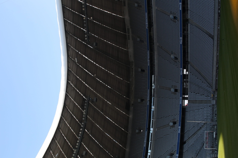 seating, office, football pitch, sky, technology, metal, office building exterior, solar energy, building exterior, clear sky, 4K, row, business, architecture