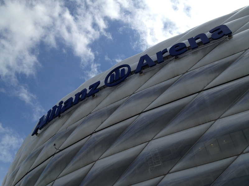 built structure, day, sky, mode of transportation, football, modern, architecture, football stadium, competition, building, western script, stadium, soccer