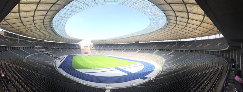 sky, day, geometric shape, nature, olympiastadion berlin, architecture, stadium, stadion, berlin, olympia stadium, sunlight, football, built structure