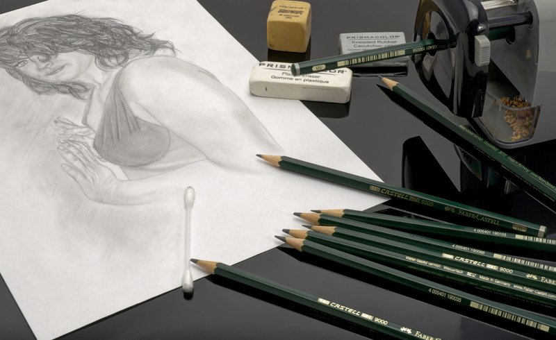 spitzer, drawing - art product, no people, table, skitze, publication, indoors, eraser, office, sketch, lead, pencil, high angle view, business, desk, white color