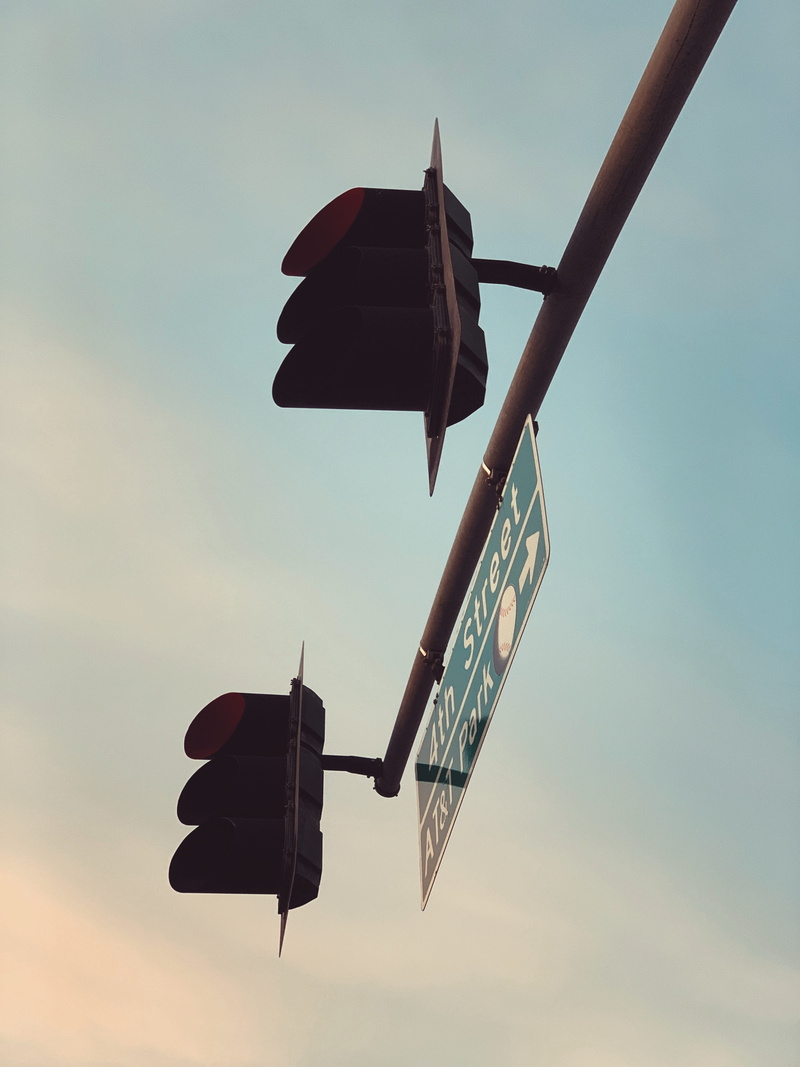 outdoors, building, security, sign, traffic light, cloud - sky, nature, leisure activities, light, 4K, transportation, silhouette, lighting equipment