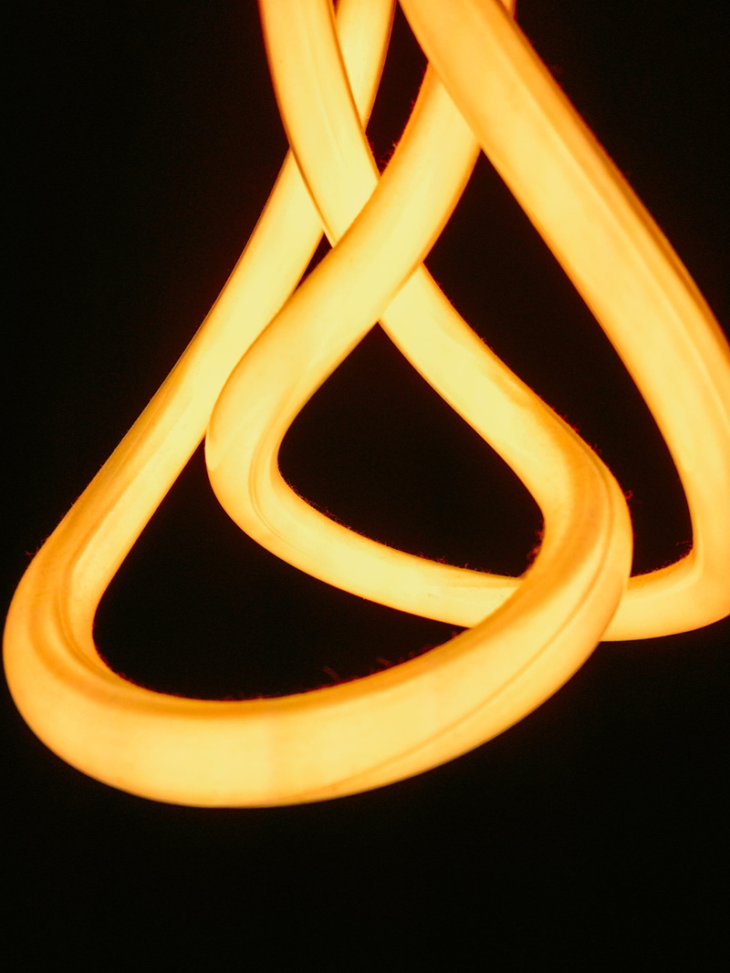 indoors, coil, sprout, wire, no people, light, illustration, curve, black background, calligraphy, handwriting, fire, lamp, spiral, text, colored background