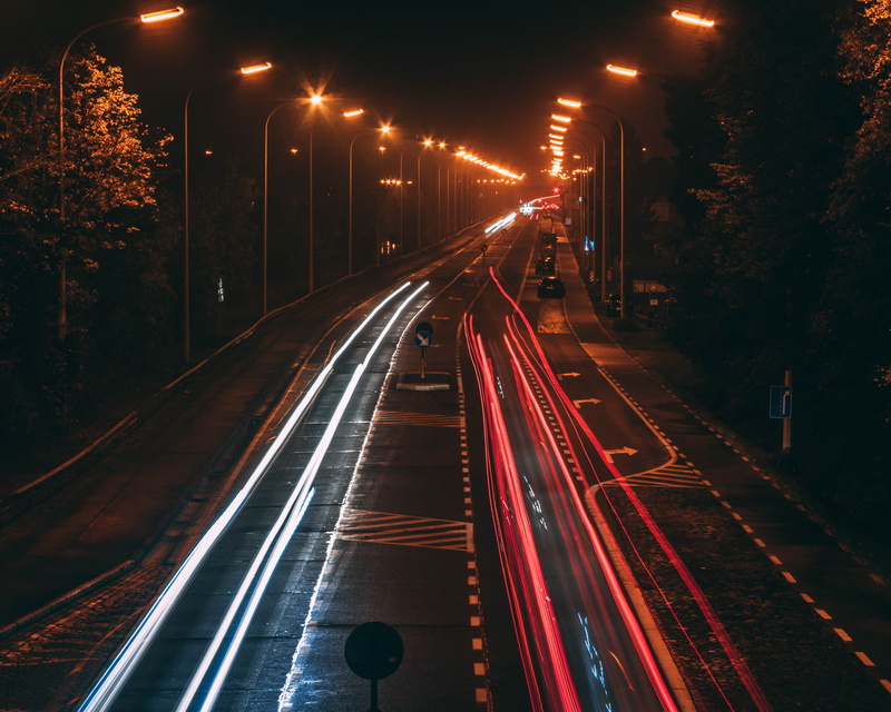 motion, highway, mode of transportation, multiple lane highway, ghent, trails, long, blurred motion, longexposure, headlights, city life, traffic, illuminated