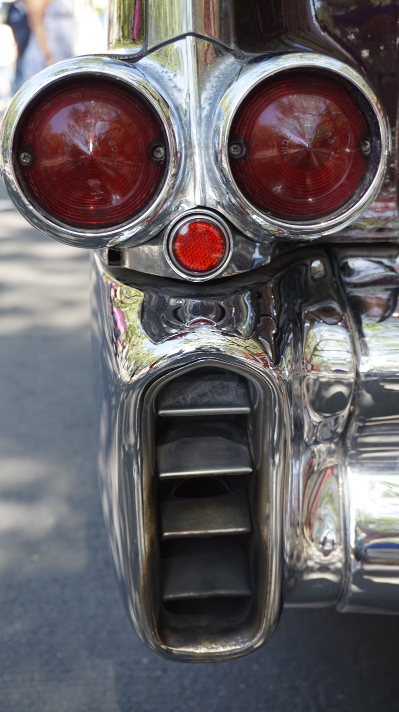 transportation, classic, motorcycle, chrome, scream face, no people, red, focus on foreground, oldtimer, 5K, stop lamp, outdoors, taillights, close-up
