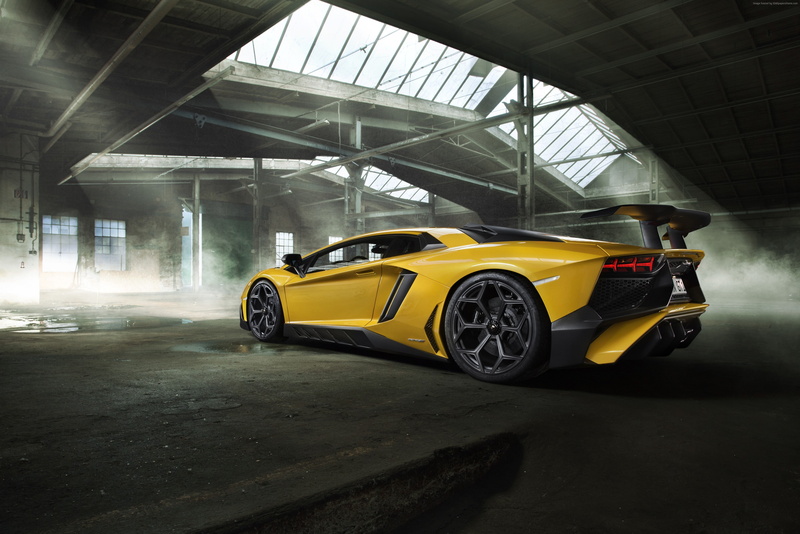 yellow, Lamborghini Aventador LP 750-4 Superveloce, Novitec Torado, supercar, 4K