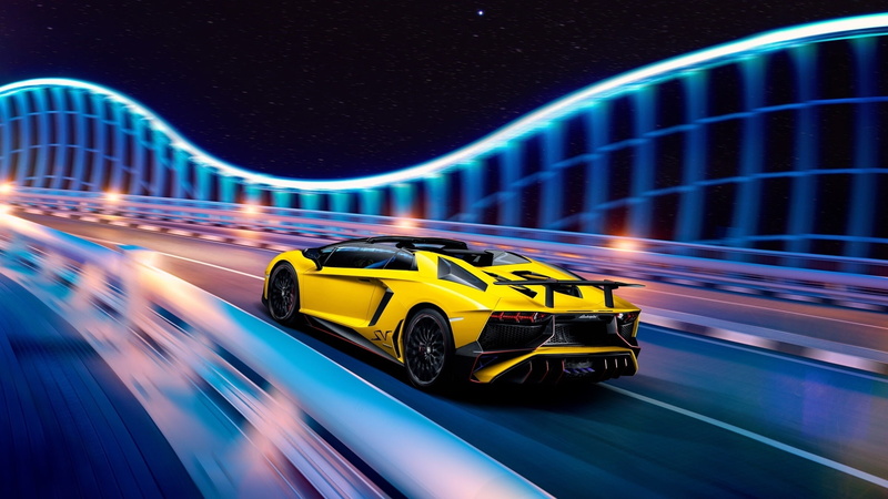 Supercar, 1080P, LP750, Lamborghini, aventador, Speed, superveloce, Yellow, lp