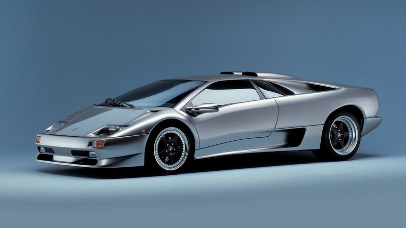 lamborghini, 1080P, silver, supercars, superveloce, sport, car, italian, diablo, sports, cars, luxury