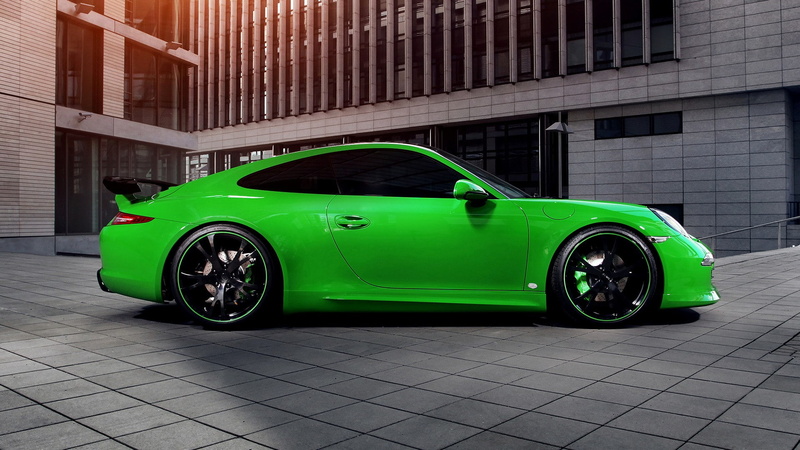 Porsche 911 Carrera 4S, Green Cars, porsche, Side View, car, 1080P, Porsche Carrera 4S, Porsche 911