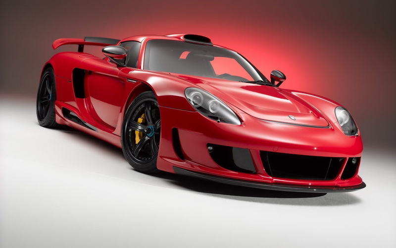 red cars, Porsche Carrera GT, 1080P, Porsche, Gemballa Mirage GT, vehicle, car