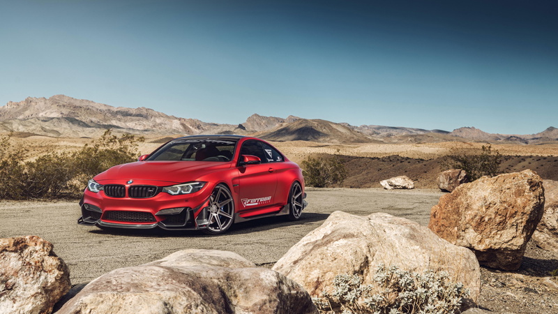 ferrada wheels, luxury vehicle, sky, 5K, car, dream car, sports car, red car, landscape, wheels, ferrada, bmw m4, bmw