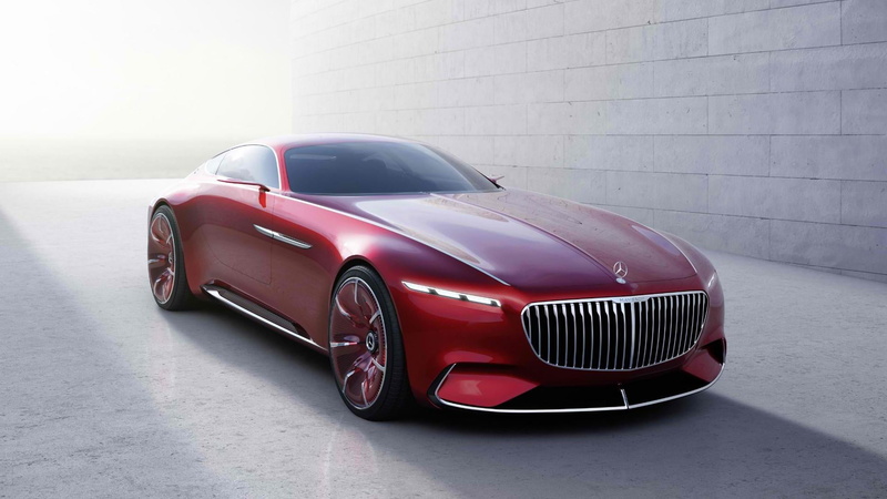 mode of transportation, transportation, mercedes, shiny, chrome, modern, luxury, wheel, outdoors, maybach, 1080P, retro styled, land vehicle, red, vintage car