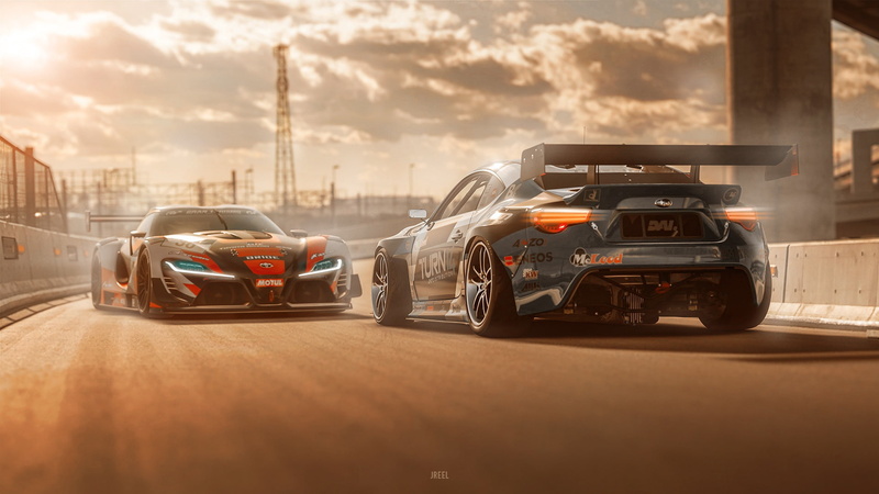 Auto, JREEL, by JREEL *, JREEL *, Toyota FT-1, Transport and Vehicles, Gran Turismo Sport, Subaru, by JREEL, 1080P, Toyota, Machine, Art, The V is for....